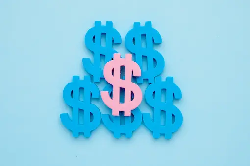 Multiple American dollar sign symbols